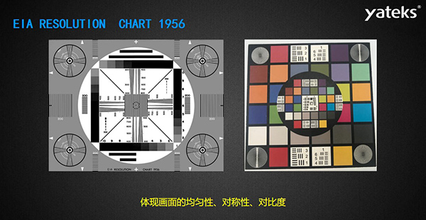 EIA RESOLUTION  CHART 1956 体现画面的均匀性、对称性、对比度